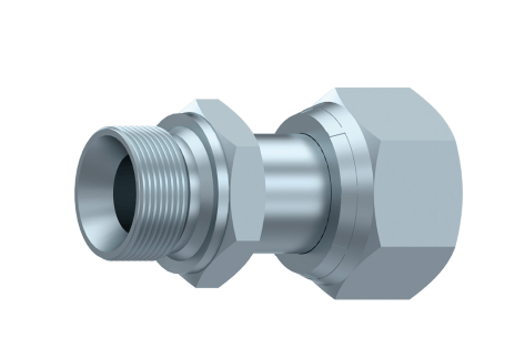 ORFS adapter 9/16"-18h hona - 1/8" BSP hane med svivel