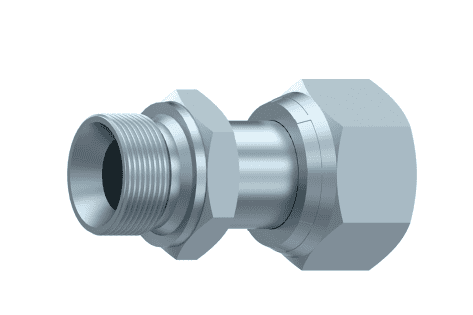 ORFS adapter 2"-12h hona - 1"1/2 BSP hane med svivel
