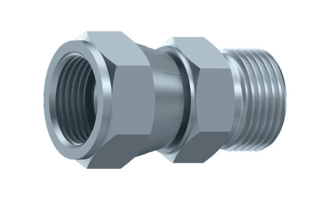ORFS adapter 13/16"-16h hane - JIC 3/4" hona med svivel