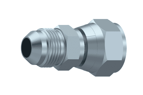 Adapter hane JIC 9/16" 18h UNF hona med svivel