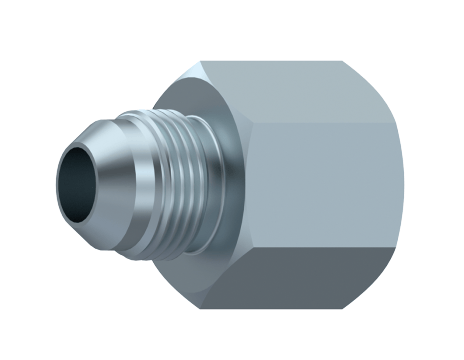 Adapter JIC 7/16" 20h UNF hane - 1/4" BSP hona