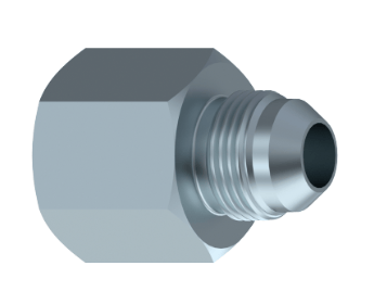 Adapter JIC 3/4" 16h UNF hane - JIC 1/2" 20h UNF hona