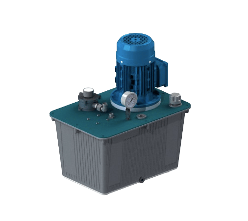 400V 1,5kW hydraulaggregat med 30 liters aluminiumtank