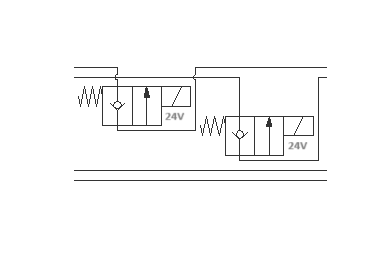 NG6 24V mellanventil NC 2/2-ventil i A och B – bild 2