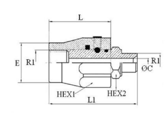 Svängkoppling 1/4'' NPT rak – bild 2