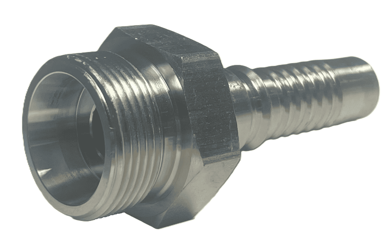 M52X2 (38S) Interlock presskoppling hane för 1"1/4 (DN31) slang
