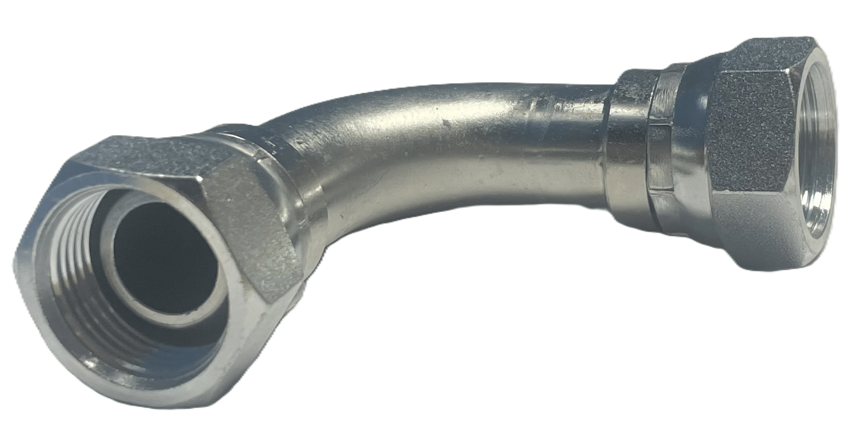 Vinkelkoppling 90º 1" BSP hona med svivel