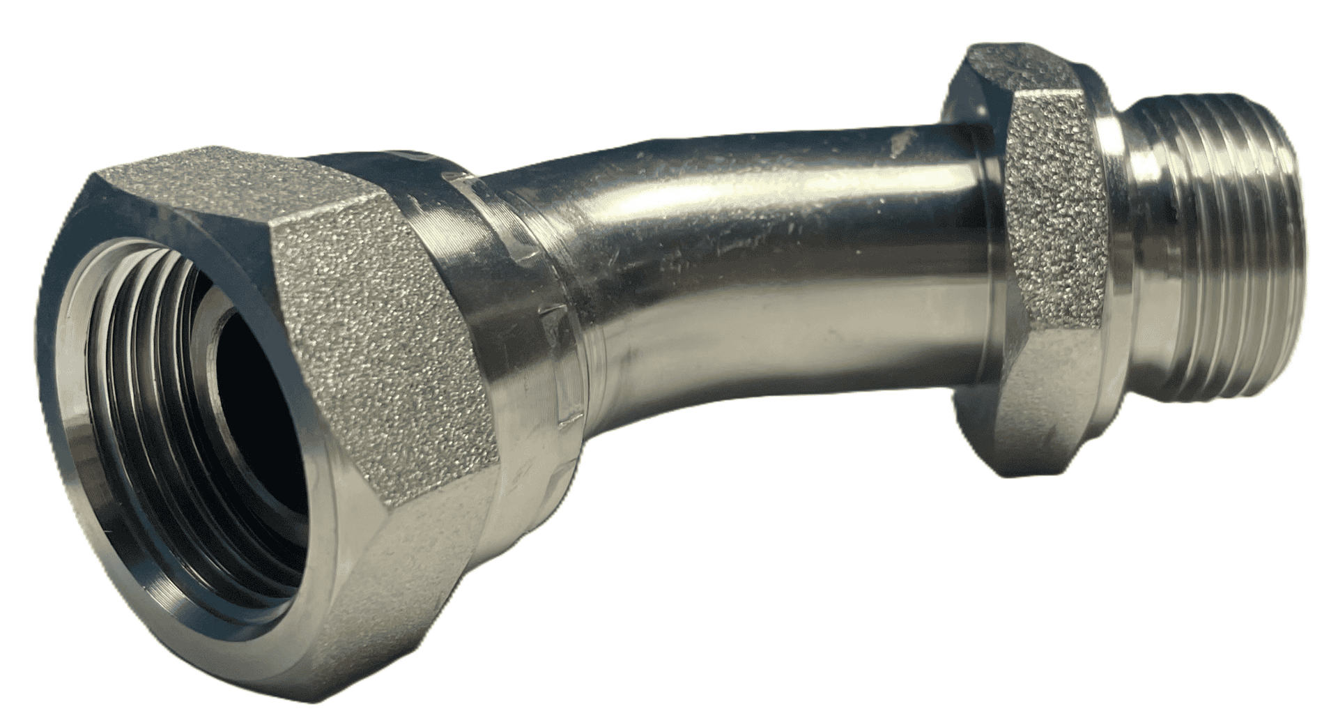 Vinkelkoppling 45º 3/4" BSP hona- hane med svivel