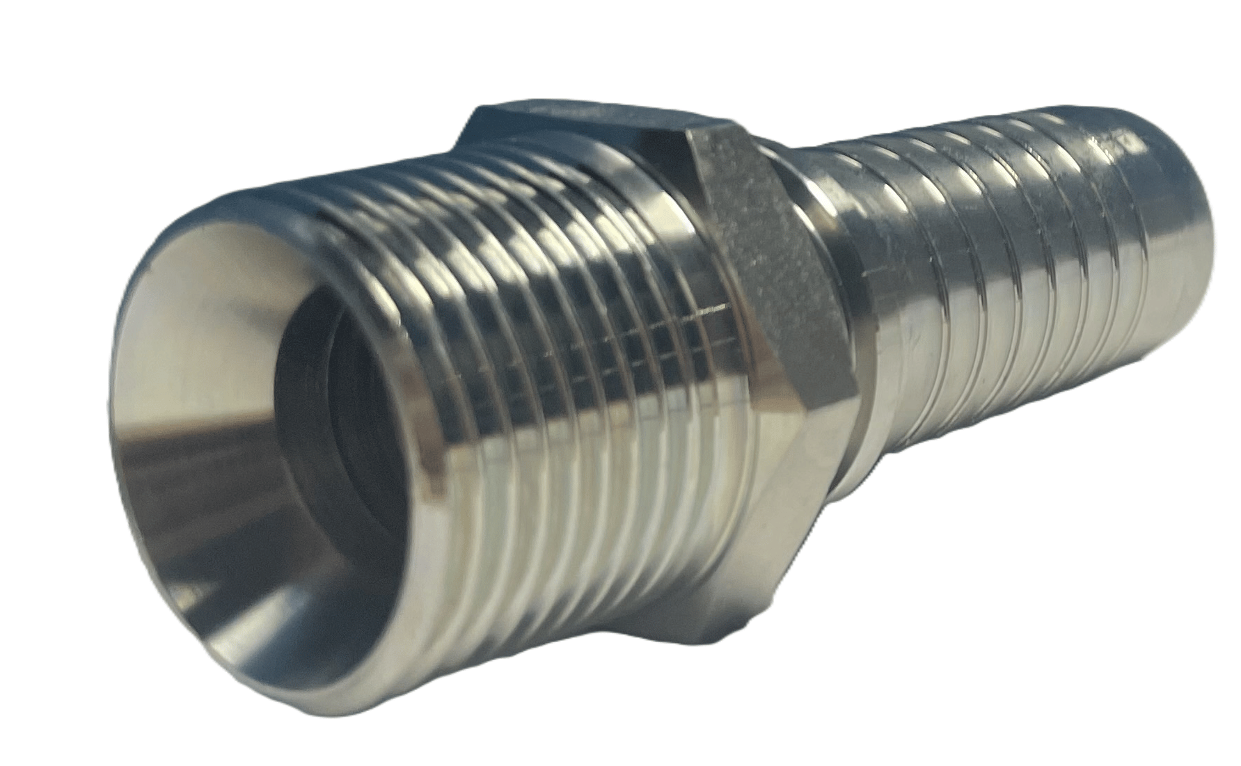 3/8" BSPT presskoppling utvändig gänga för 1/4" (DN06) slang