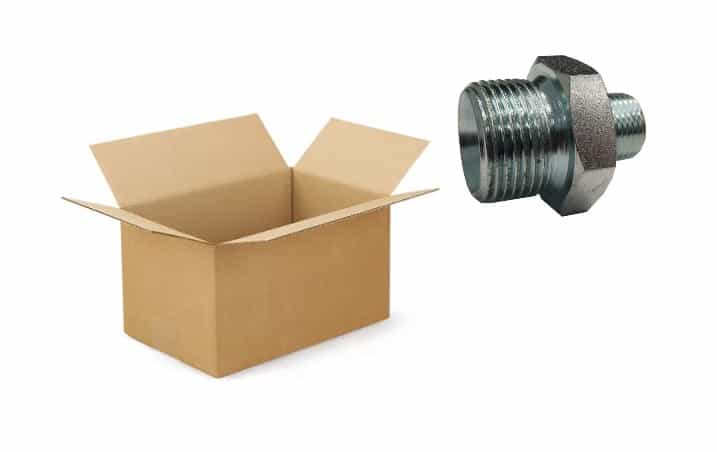 Adapter 3/8" - 1/2" BSP hane storpack 75 st