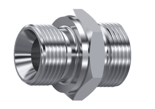 Rostfri 3/8" BSP - 10L (M16x1,5) hane inskruvningskoppling utan tätning