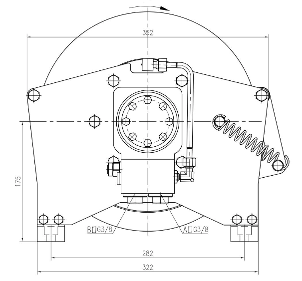 Hydraulisk lyftvinsch 900kg – bild 4