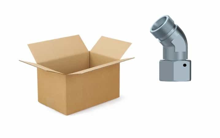 Storpack 20 st vinkelkoppling justerbar 45º 15L (M22x1,5) med svivel