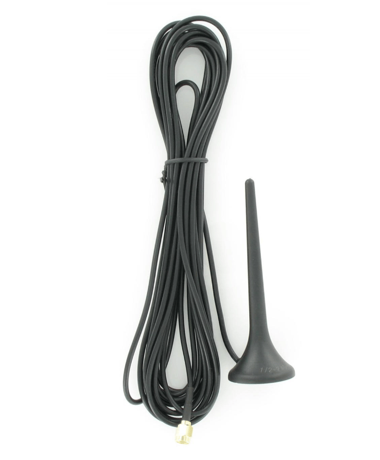 Antenn 10cm inklusive magnetfot och 5 meter antennkabel