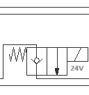NG6 24V mellanventil NC 2/2-ventil i P – bild 2
