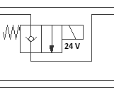 NG6 24V mellanventil NC 2/2-ventil i A – bild 2