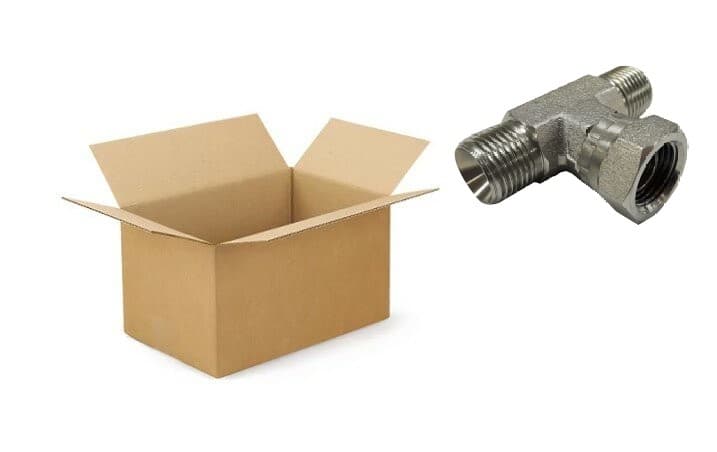 Justerbar T-adapter 1/4" BSP (T-utförande) storpack 75 st