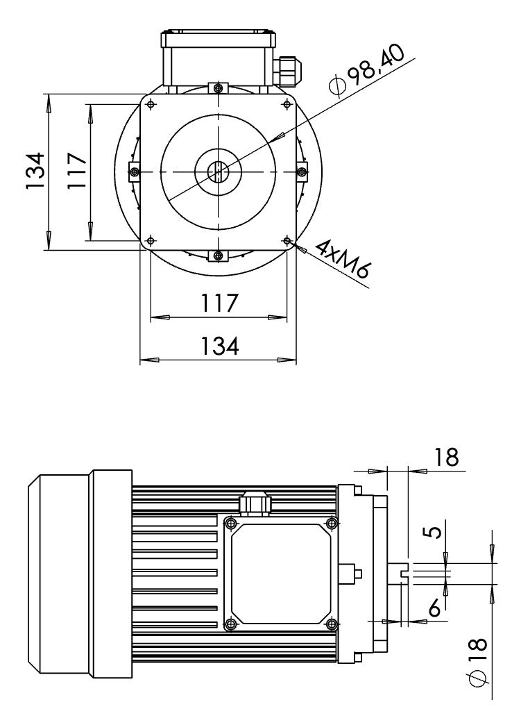 400V minihydraulaggregat motor 1,1kW – bild 2