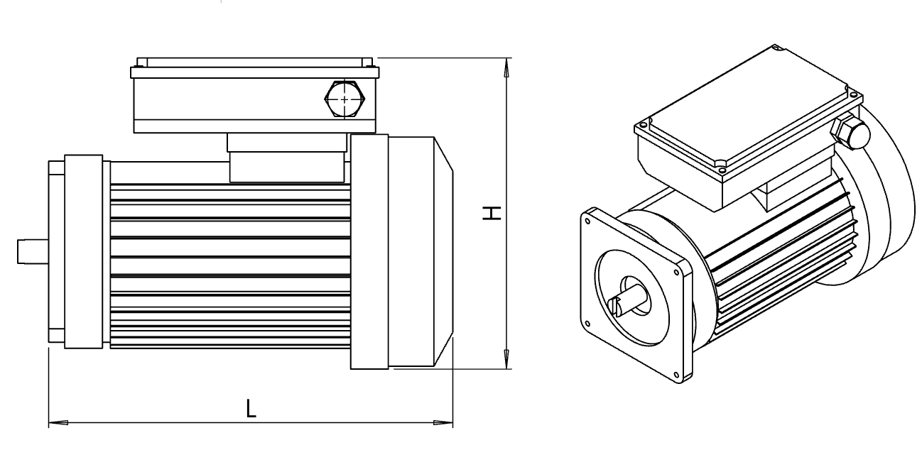 230V minihydraulaggregat motor 1,5kW – bild 2