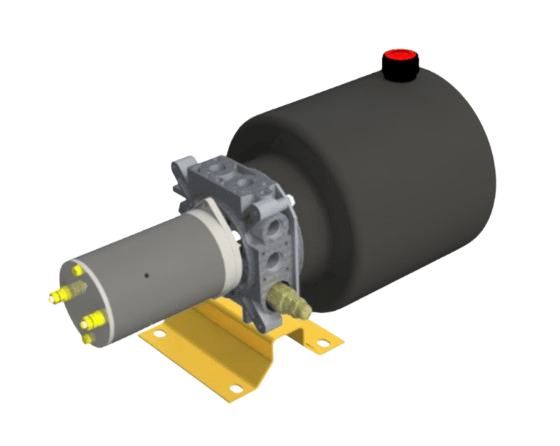48V 0,8kW hydraulaggregat | 1,1cc pump | dubbelverkande krets – bild 2