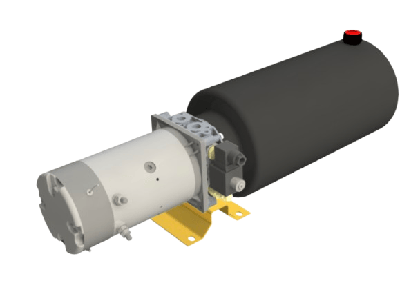 24V 3,0kW hydraulaggregat | 2,7cc pump | enkelverkande krets – bild 2