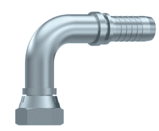 3/8" BSP presskoppling 90º invändig gänga med o-ring för 3/8" (DN10) slang