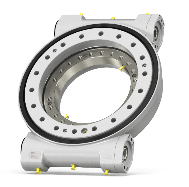 Hydraulisk svängkrans med två snäckhjul 1:104 utvändig diameter 570mm