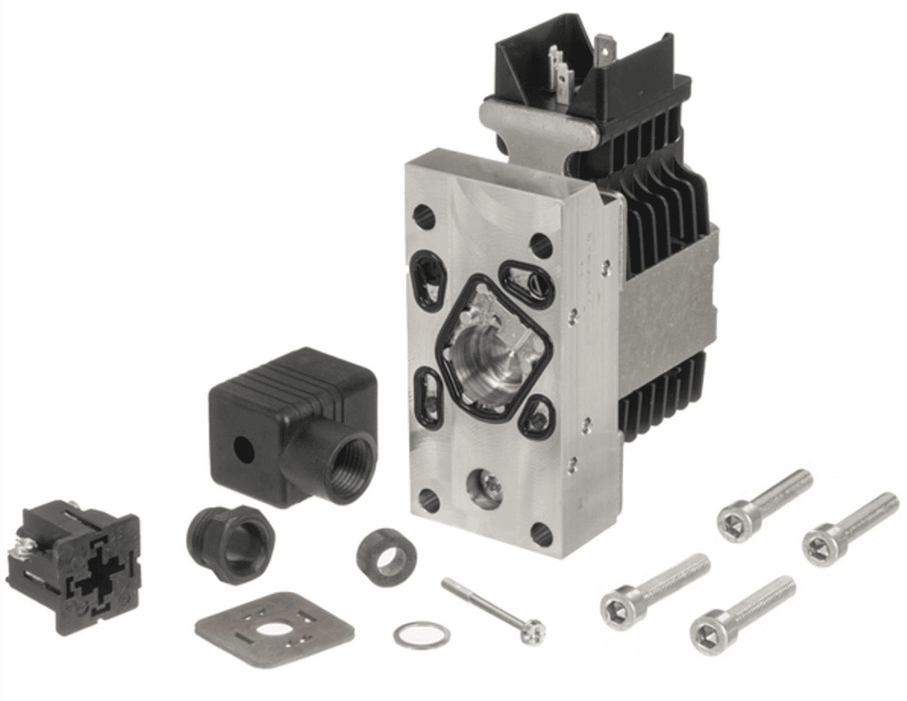 Danfoss PVEO på/av-magnet med LED - elektrisk manövrering för proportionalventil 24V