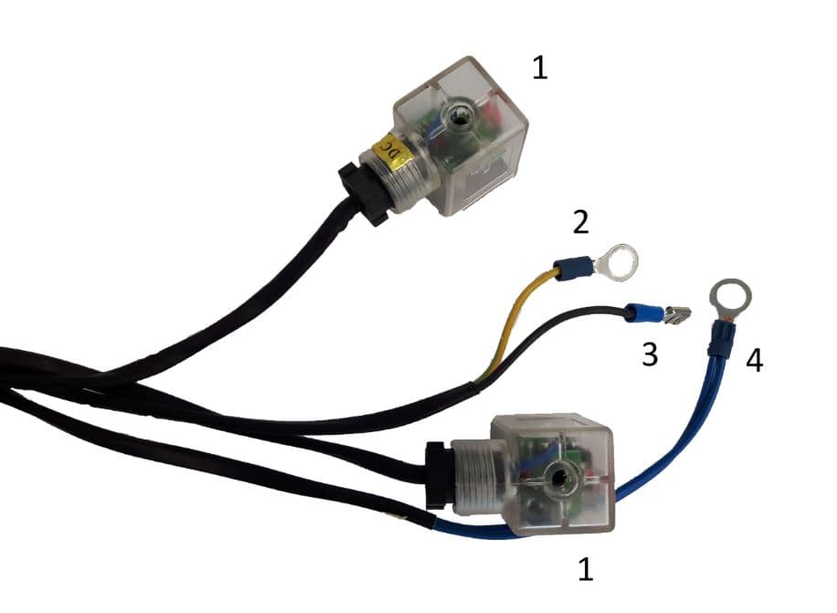 Knappbox för enkelverkande hydraulaggregat | 12/24V | 2 knappar och nödstopp – bild 2