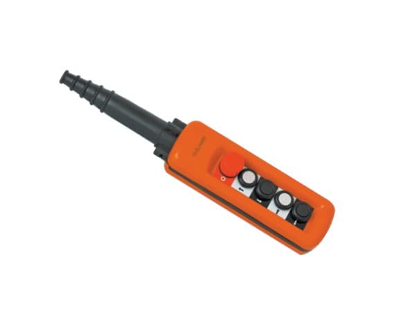 Knappbox för dubbelverkande hydraulaggregat | 12/24V | 4 knappar och nödstopp