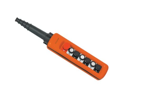 Knappbox för dubbelverkande hydraulaggregat | 12/24V | 6 knappar och nödstopp