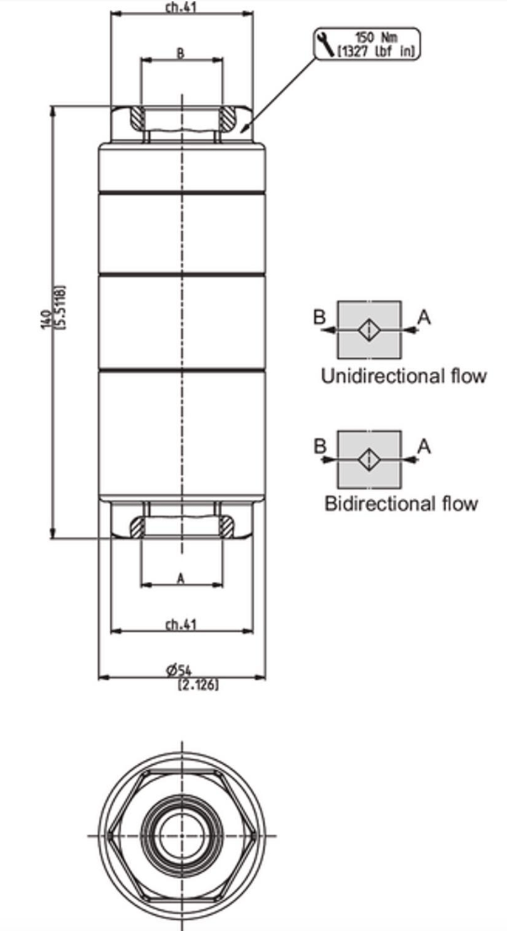 Högtrycksfilter inline 60µ 3/4" BSP – bild 3