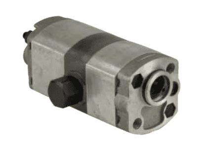 2-stegs hydraulpump för minihydraulaggregat 2,5 cc + 9,8 cc höger