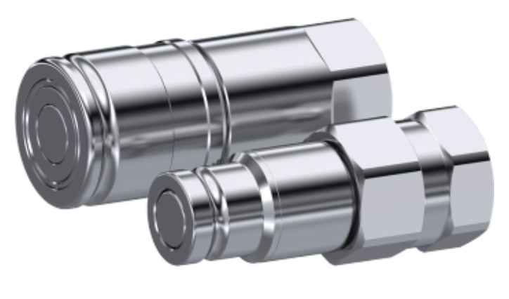 Rostfri flat face snabbkoppling 1/4" BSP hona, BG-mått 1