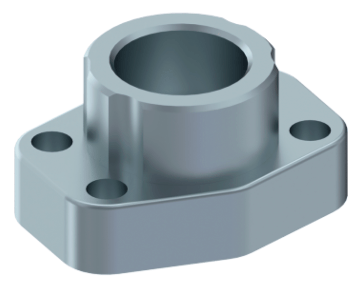 1/2" SAE svetsfläns hona | för metriskt rör | Ø 20,3 mm | 6000 PSI