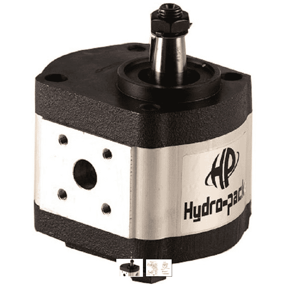 22 cc kugghjulspump vänster med 1:5 konisk axel, styrkant 50 mm, typ P