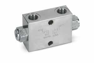 Dubbel hydrauliskt styrd backventil VBPDE 1/2" A