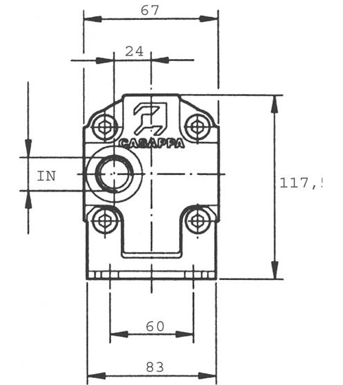 Flödesdelare (motor) Casappa 2 sektioner 6-19 l/min – bild 4