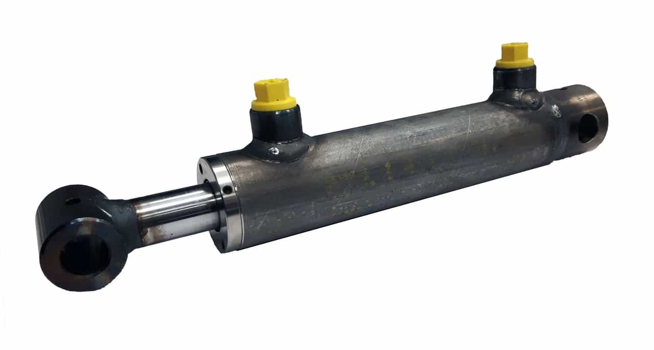 Dubbelverkande cylinder 25x16x200 med fästen