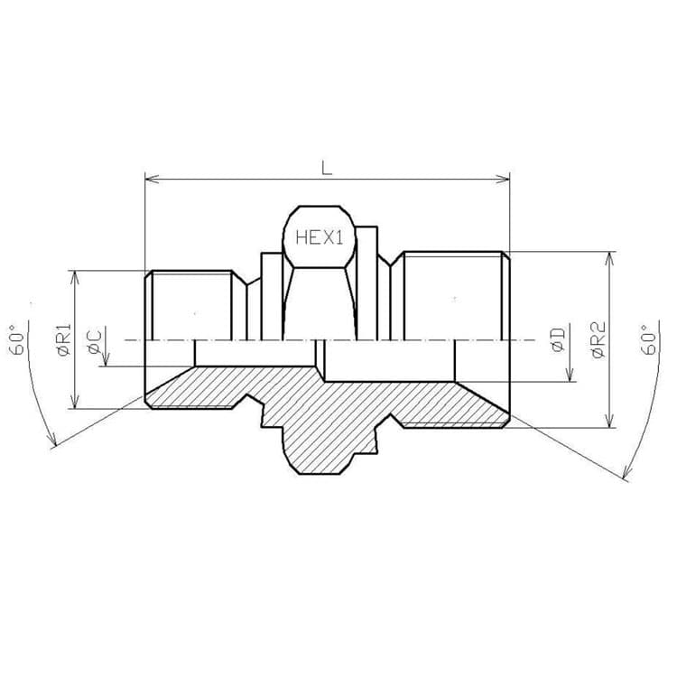 Adapter 5/8" - 3/4" BSP hane – bild 2