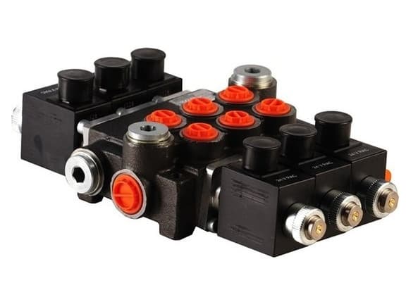 3Z50 3 sektions riktningsventil 50 L/min 24V elektrisk