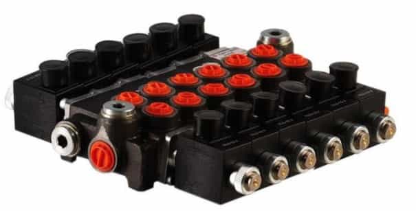 6Z50 6 sektions riktningsventil 50 L/min 24V elektrisk