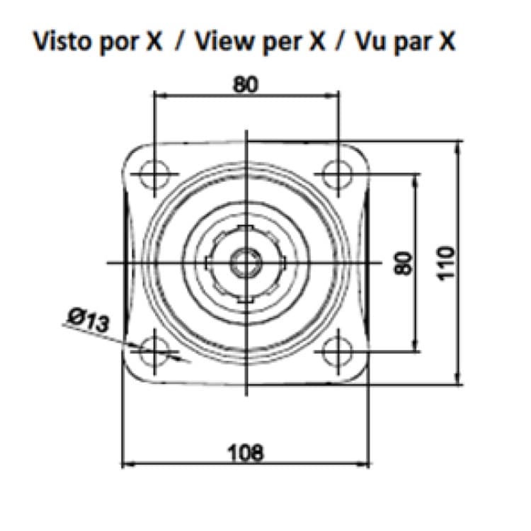 45cc axialkolvmotor 35 mm splinead axel – bild 3
