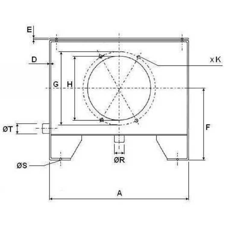 Stålhydrauliktank CFP med lock och inspektionslucka 400 liter – bild 3