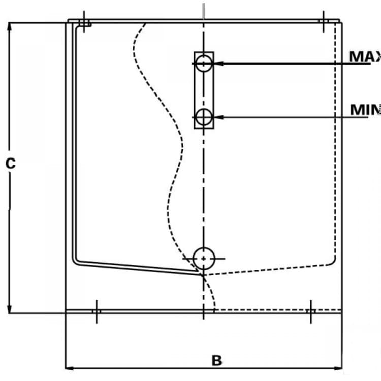 Stålhydrauliktank PSTM med lock 300 liter – bild 3