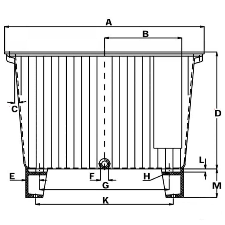 Aluminiumhydrauliktank NG utan lock 13 liter – bild 2