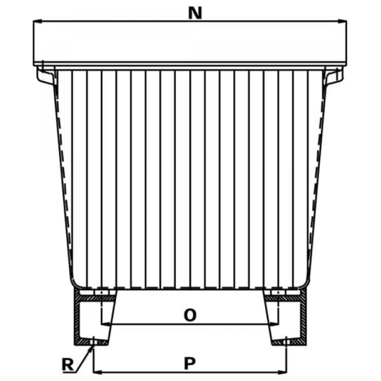 Aluminiumhydrauliktank NG utan lock 13 liter – bild 3