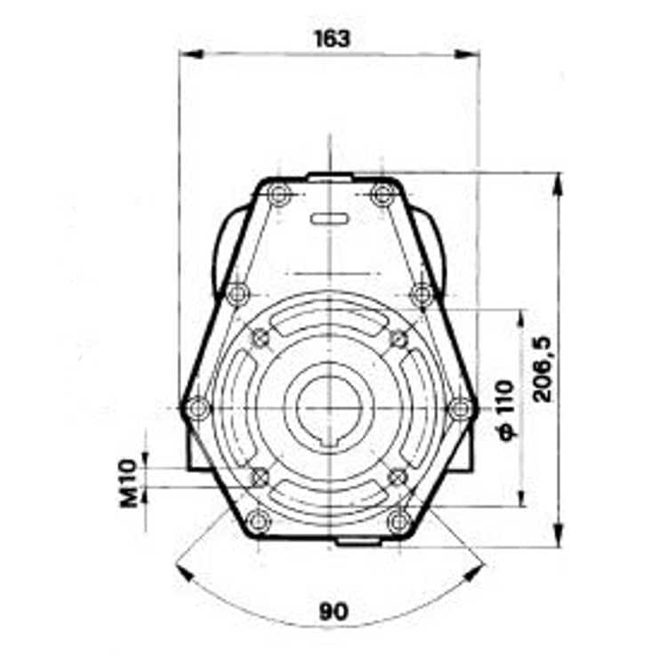Reduktionsväxel 1:3 för OMR, MHR och OMP hydraulmotorer, 10 kW – bild 2