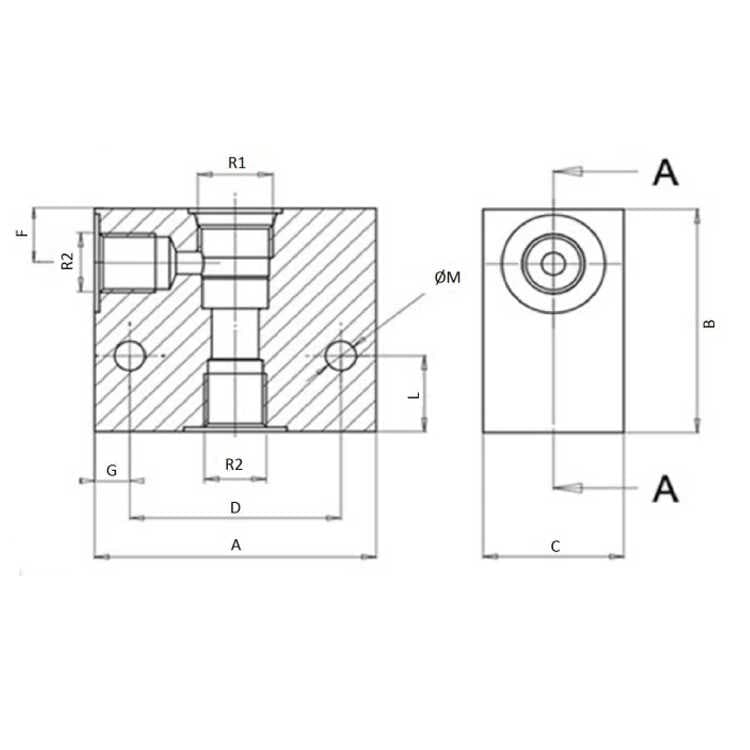2/2 hydraulventil NC double lock, 3/8" BSP, 12V – bild 4