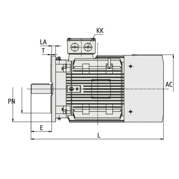 IE3 Elmotor 7,5 kW, 230/400 Volt Fot-/flänsmontering B3-B5, 1000 varv/min – bild 4